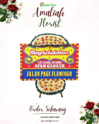 Bunga Papan Congratulation di Brondong